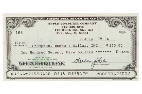 The Cheque’s (No Longer) In the Mail